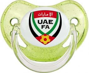 United Arab Emirates national football team Sucette Physiologique Vert à paillette