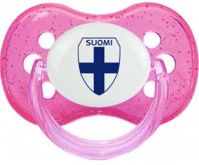 Finland national football team Sucette Cerise Rose à paillette