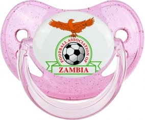 Zambia national football team Sucette Physiologique Rose à paillette