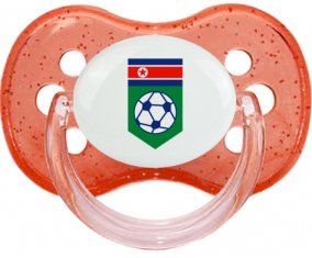 North Korea national football team Sucette Cerise Rouge à paillette