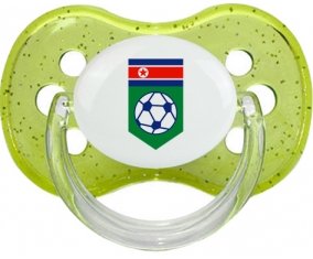 North Korea national football team Sucette Cerise Vert à paillette
