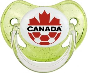 Canada national football team Sucette Physiologique Vert à paillette