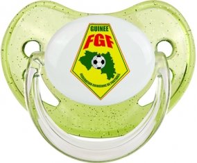 Guinea national football team Sucette Physiologique Vert à paillette