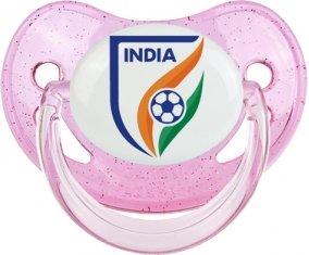 India national football team Sucette Physiologique Rose à paillette