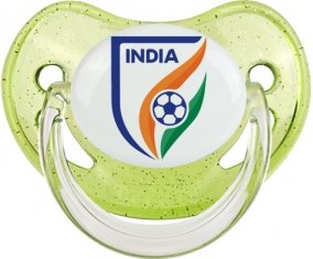 India national football team Sucette Physiologique Vert à paillette