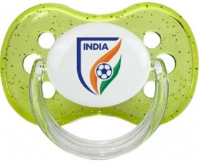 India national football team Tétine Cerise Vert à paillette