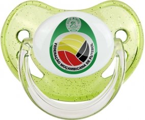Mozambique national football team Tétine Physiologique Vert à paillette