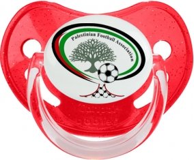 Palestine national football team Sucette Physiologique Rouge à paillette