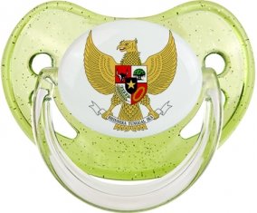 Indonesia national football team Sucette Physiologique Vert à paillette