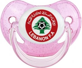 Lebanon national football team Sucette Physiologique Rose à paillette