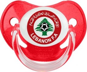 Lebanon national football team Sucette Physiologique Rouge à paillette