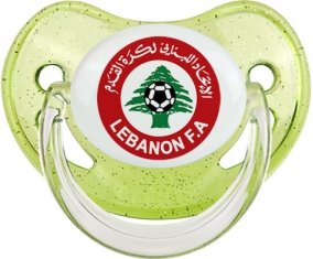 Lebanon national football team Sucette Physiologique Vert à paillette