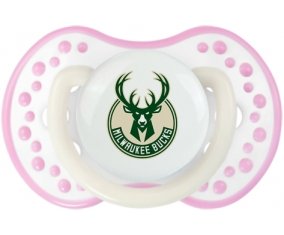 Milwaukee Bucks Sucette LOVI Dynamic Blanc-rose phosphorescente
