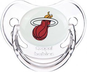 Miami Heat Sucette Physiologique Transparent classique
