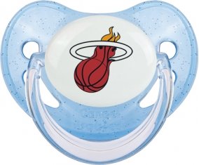 Miami Heat Sucette Physiologique Bleue à paillette