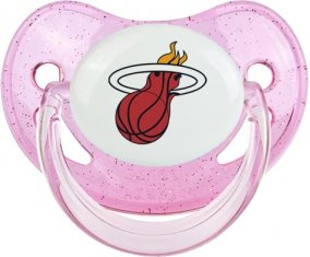Miami Heat Sucette Physiologique Rose à paillette