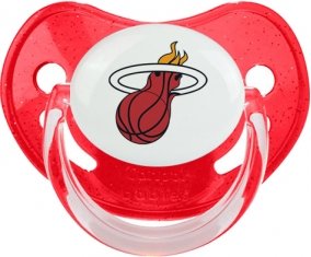 Miami Heat Sucette Physiologique Rouge à paillette