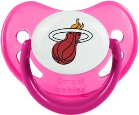 Miami Heat Sucette Physiologique Rose phosphorescente