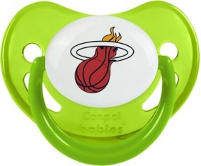 Miami Heat Sucette Physiologique Vert phosphorescente