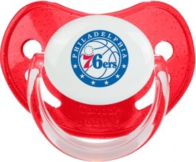 Philadelphia 76ers Sucette Physiologique Rouge à paillette