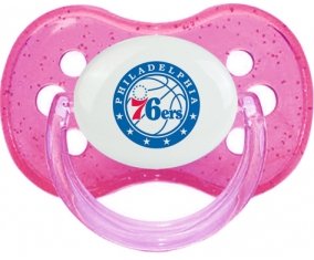 Philadelphia 76ers Tétine Cerise Rose à paillette
