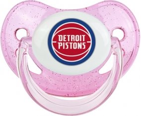 Detroit Pistons Sucette Physiologique Rose à paillette