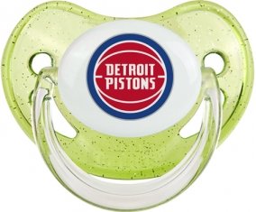 Detroit Pistons Sucette Physiologique Vert à paillette