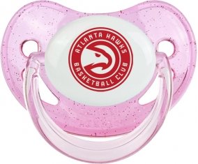 Atlanta Hawks Sucette Physiologique Rose à paillette