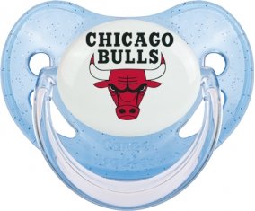 Chicago Bulls Tétine Physiologique Bleue à paillette