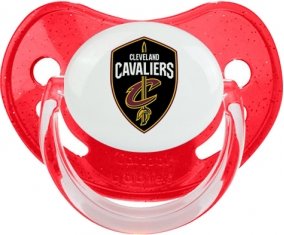 Cleveland Cavaliers Tétine Physiologique Rouge à paillette