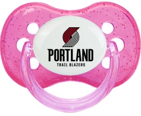 Portland Trail Blazers Tétine Cerise Rose à paillette