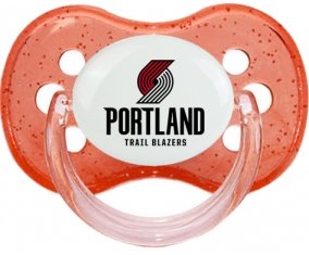 Portland Trail Blazers Tétine Cerise Rouge à paillette