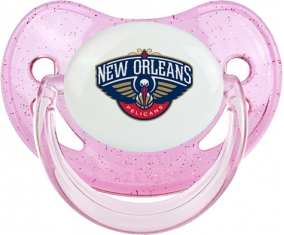 New Orleans Pelicans Tétine Physiologique Rose à paillette
