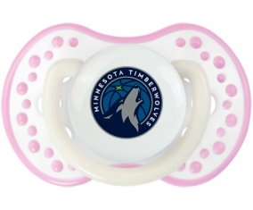 Minnesota Timberwolves Tétine LOVI Dynamic Blanc-rose phosphorescente