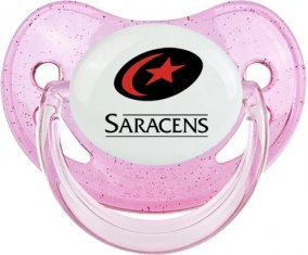 Saracens Sucette Physiologique Rose à paillette