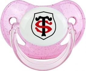 Stade Toulousain Sucette Physiologique Rose à paillette