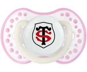 Stade Toulousain Sucette LOVI Dynamic Blanc-rose phosphorescente