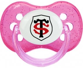 Stade Toulousain Sucette Cerise Rose à paillette