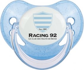 Racing 92 Sucette Physiologique Bleue à paillette