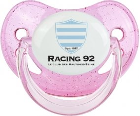 Racing 92 Sucette Physiologique Rose à paillette