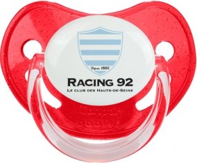 Racing 92 Sucette Physiologique Rouge à paillette