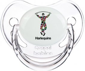 Harlequins Sucette Physiologique Transparent classique