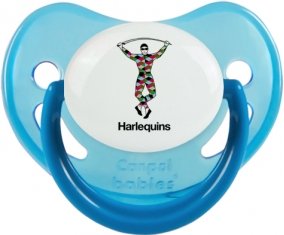 Harlequins Sucette Physiologique Bleue phosphorescente