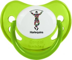 Harlequins Sucette Physiologique Vert phosphorescente