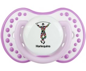 Harlequins Sucette LOVI Dynamic Blanc-mauve classique