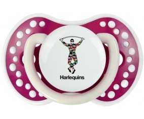 Harlequins Sucette LOVI Dynamic Fuchsia phosphorescente
