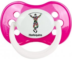 Harlequins Sucette Anatomique Rose foncé classique