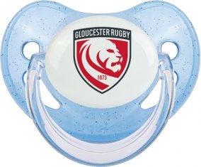 Gloucester Rugby Sucette Physiologique Bleue à paillette
