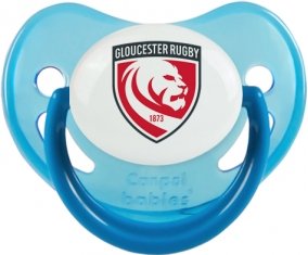 Gloucester Rugby Sucette Physiologique Bleue phosphorescente
