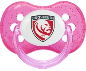 Gloucester Rugby Sucette Cerise Rose à paillette